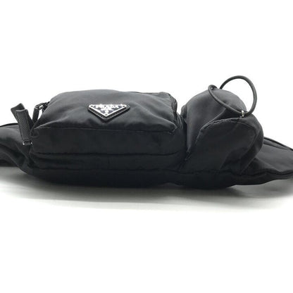 Prada Nylon Tessuto Belt Bag Waist Pouch Black — view 3