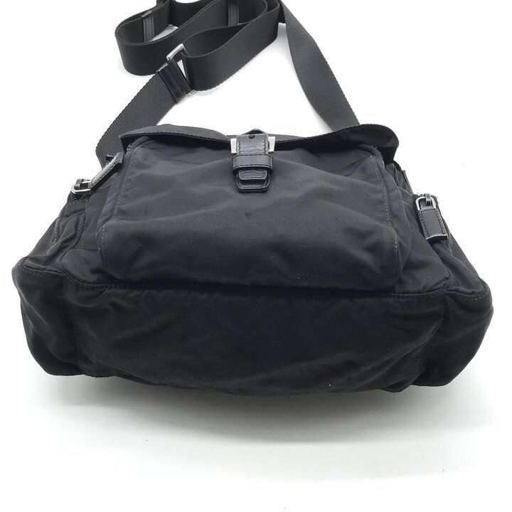 Prada Nylon Tessuto Shoulder Bag Crossbody Black — view 4