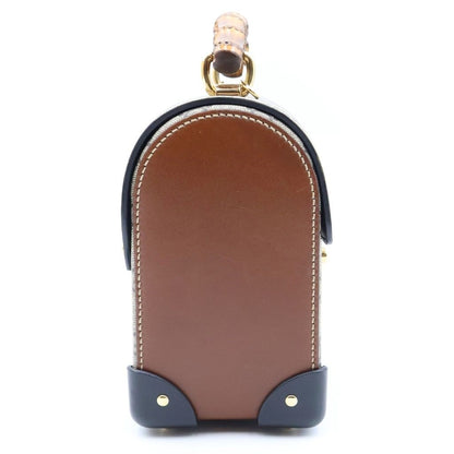 Gucci GG Small Bamboo Padlock 2-Way Chain Shoulder Bag Beige Leather Gold — view 3