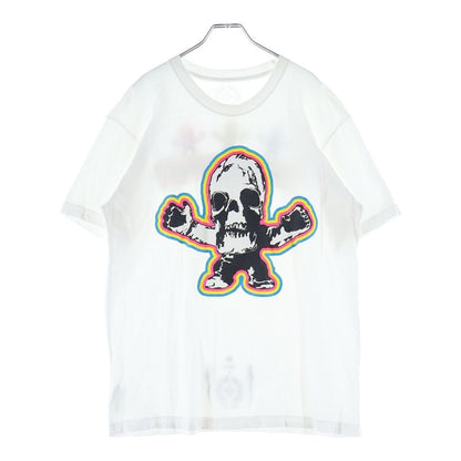 Chrome Hearts Foti Rainbow Scroll Logo Tee Harristita Crew Neck T-Shirt White