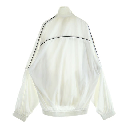 Balenciaga 21 SS Sporty Logo Embroidery Nylon Track Jacket White — view 2