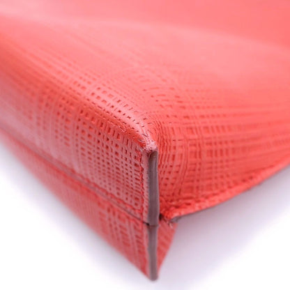 Loewe T Pouch Leather Clutch Handbag Red — view 5