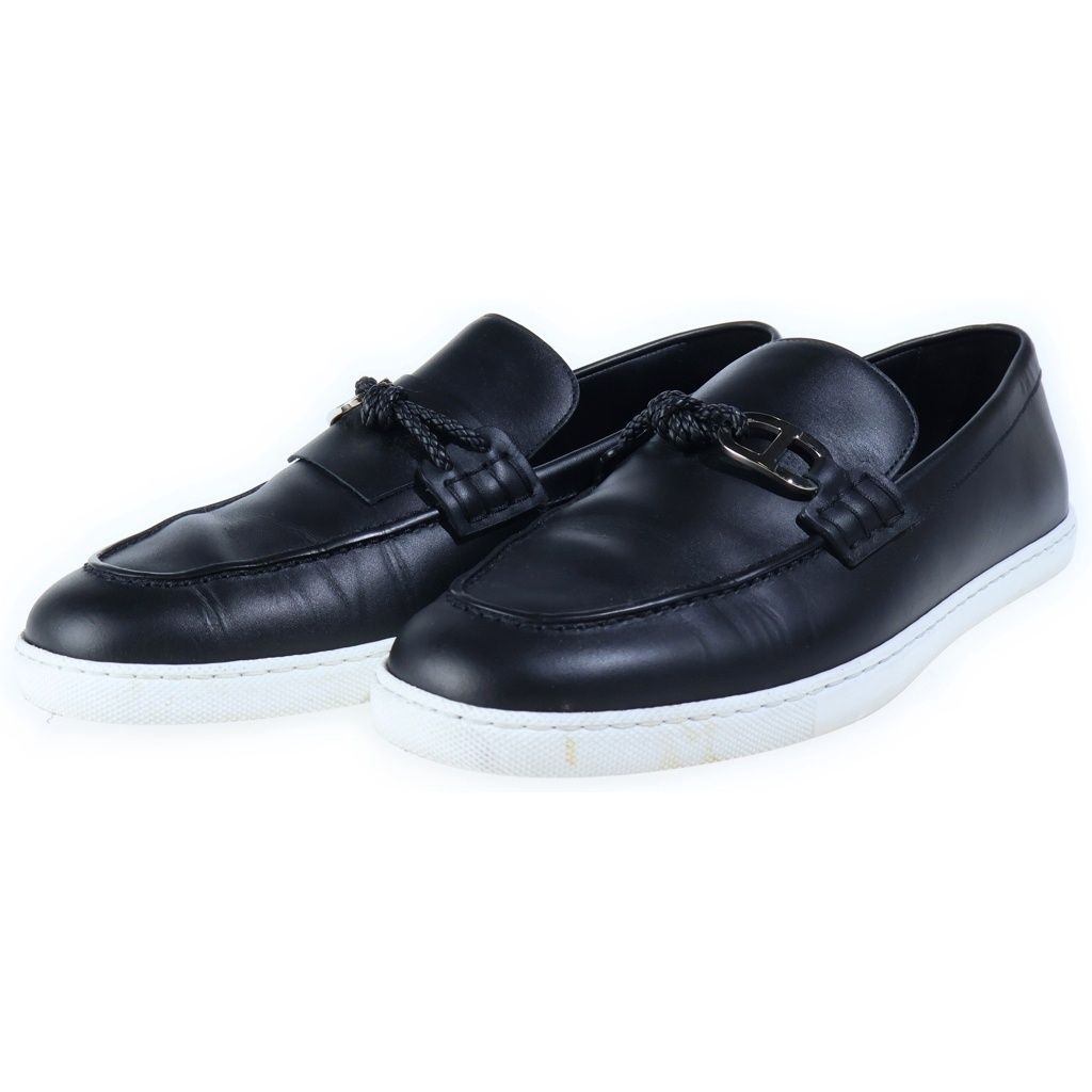 Hermes Moccasins Ignacio Leather Deck Shoes Low-Top Sneakers — view 2