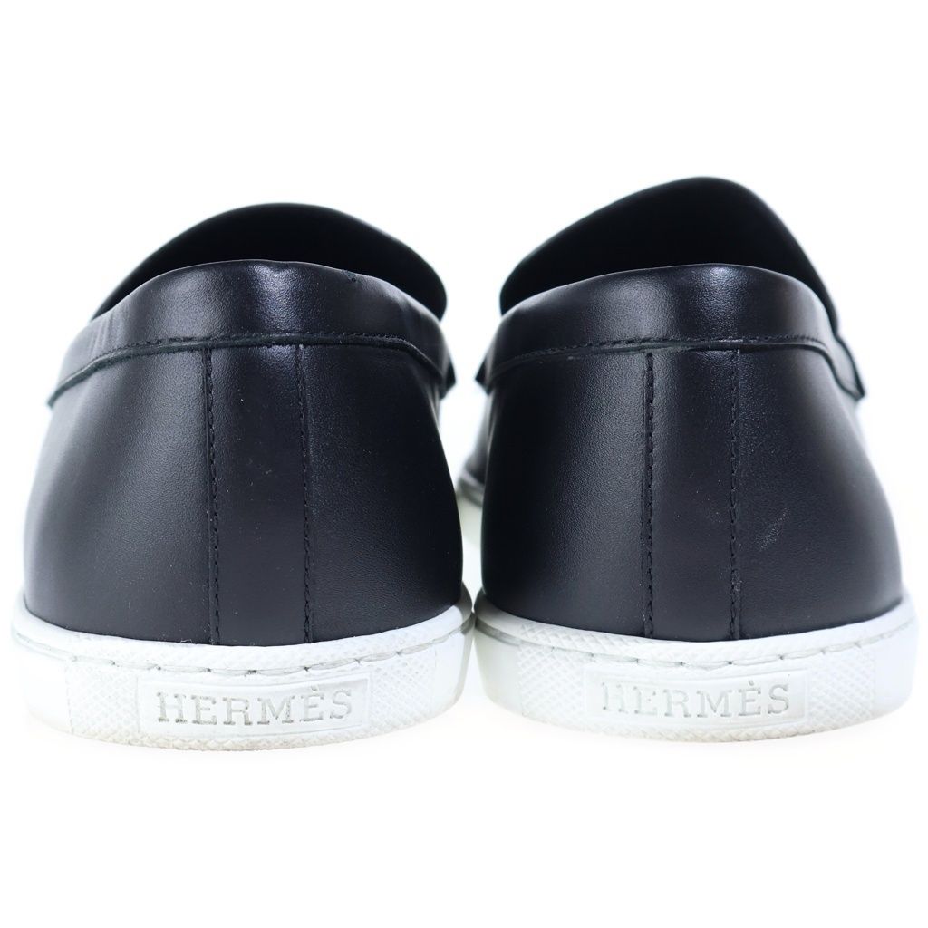 Hermes Moccasins Ignacio Leather Deck Shoes Low-Top Sneakers — view 3
