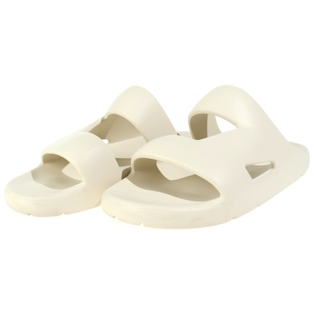 Bottega Veneta Rubber Slide Sandals White — view 2