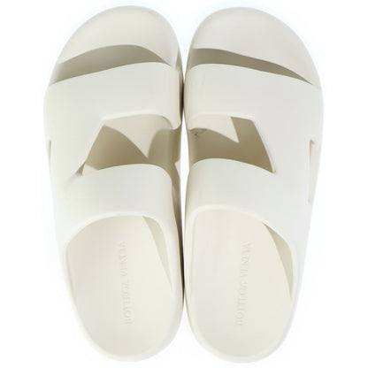 Bottega Veneta Rubber Slide Sandals White — view 4