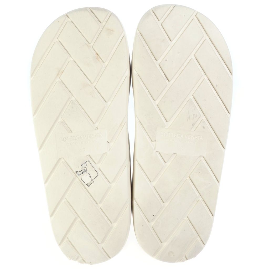 Bottega Veneta Rubber Slide Sandals White — view 5