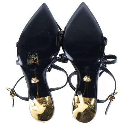 Versace Medusa Leather Sandals Black — view 5