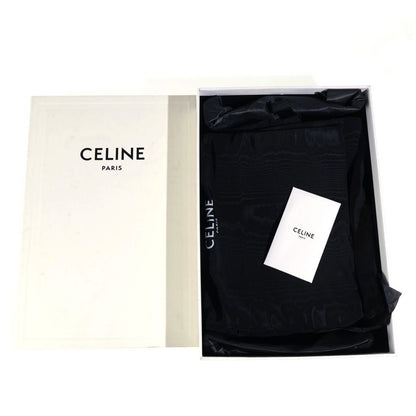 Celine Leather Flat Sandals Bordeaux — view 6