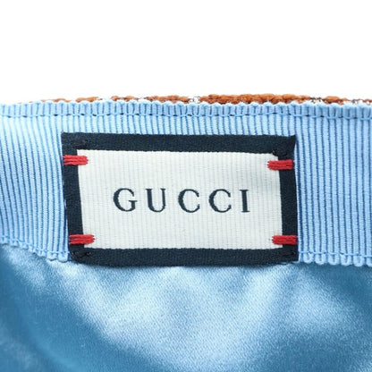 Gucci GG Glitter Baseball Cap Hat Logo Wool Nylon Brown — view 6