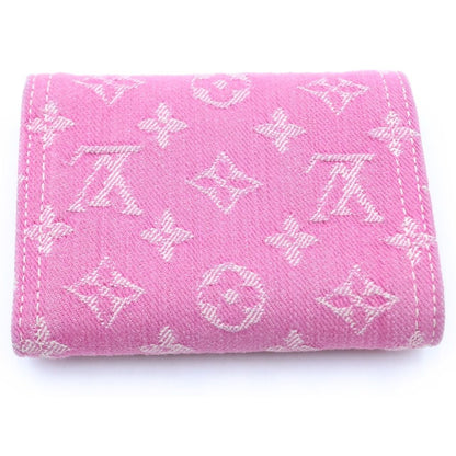 Louis Vuitton Monogram Denim Fuchsia Portefeuille Victorine Compact Wallet — view 2