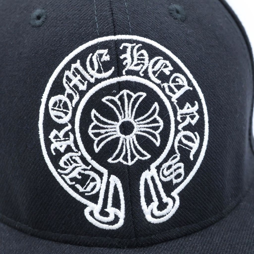 Chrome Hearts Trucker Cap Horseshoe Embroidery Cap Black Hat — view 6