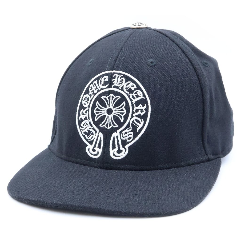 Chrome Hearts Trucker Cap Horseshoe Embroidery Cap Black Hat