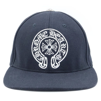 Chrome Hearts Trucker Cap Horseshoe Embroidery Cap Black Hat — view 4