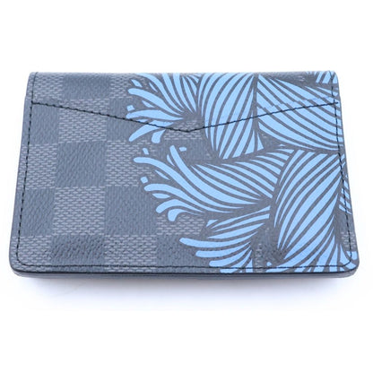 Louis Vuitton Damier Pocket Organizer Leather Card Case Black — view 2