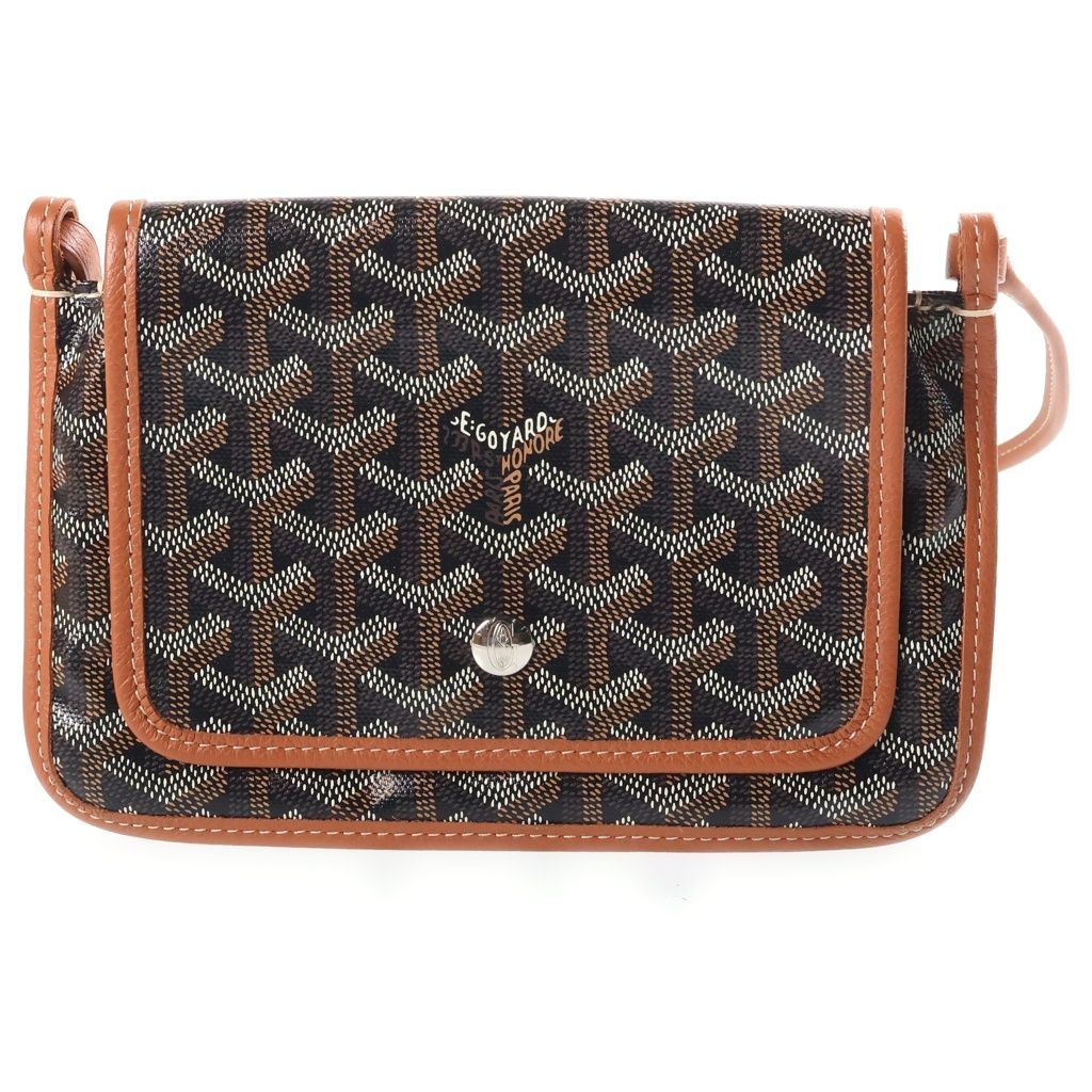Goyard Plumet Shoulder Bag Brown Leather