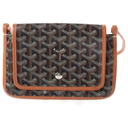 Goyard Plumet Shoulder Bag Brown Leather
