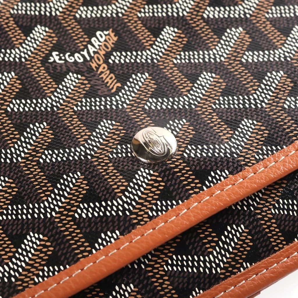 Goyard Plumet Shoulder Bag Brown Leather — view 6