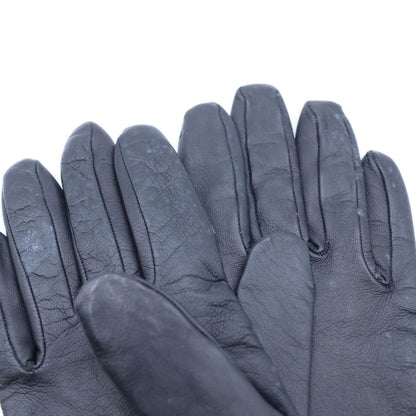 Hermes Kelly Decorative Leather Gloves Gold Black — view 5