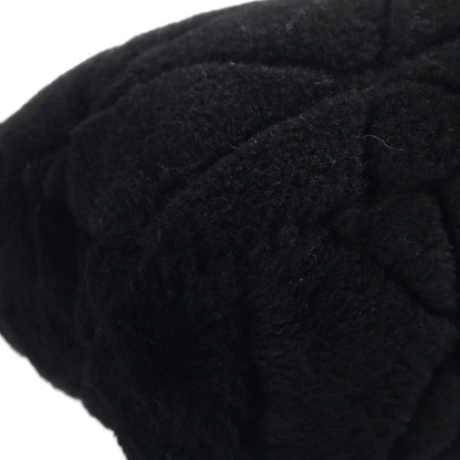 Prada Triangle Logo Quilted Sheep Fur Body Shoulder Bag Fleece Black — view 5