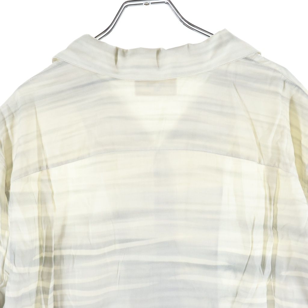 Celine Hawaiian Shirt in Rayon Loose Fit Short Sleeve White — view 4