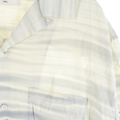 Celine Hawaiian Shirt in Rayon Loose Fit Short Sleeve White — view 5