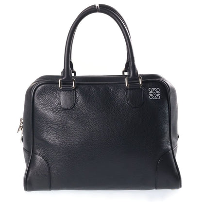 Loewe Amazona 36 Anagram Logo Leather Handbag Black