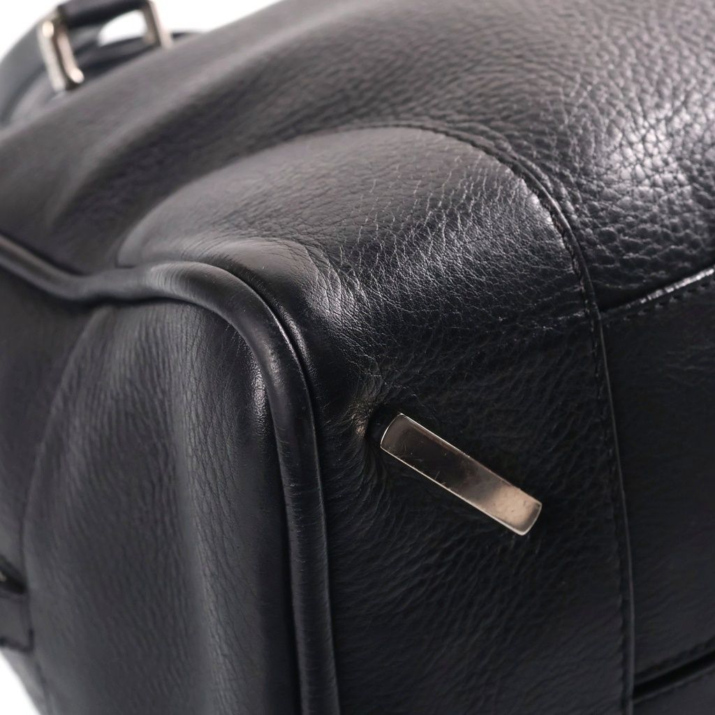 Loewe Amazona 36 Anagram Logo Leather Handbag Black — view 5
