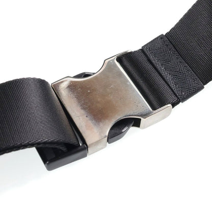 Prada Re-Nylon Saffiano Leather Belt Shoulder Bag Black — view 7