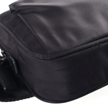 Prada Re-Nylon Saffiano Leather Belt Shoulder Bag Black — view 5