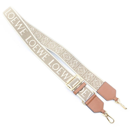 Loewe Anagram Shoulder Strap Brown Beige Gold