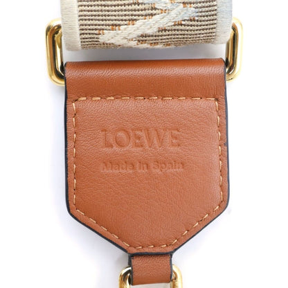 Loewe Anagram Shoulder Strap Brown Beige Gold — view 5