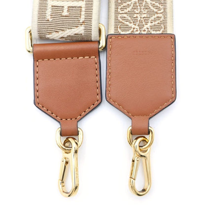 Loewe Anagram Shoulder Strap Brown Beige Gold — view 3