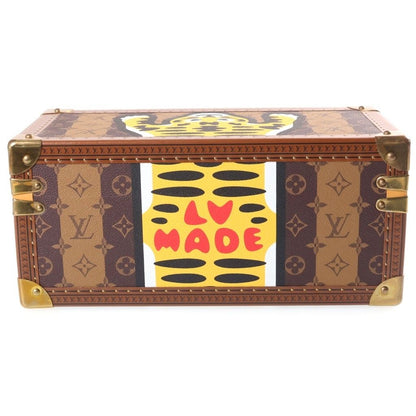 Louis Vuitton NIGO Monogram Stripe LV Squared Coffret Accessoires in Pouch Brown — view 2