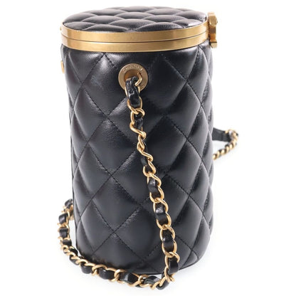 Chanel Quilted Box Vanity Bag Black — view 3