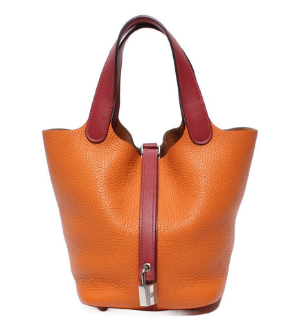 Hermes Handbag Silver Picotin Lock 18 PM Touch