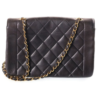 Chanel Diana 25 S Flap S Chain Shoulder Bag Black Lambskin — view 2