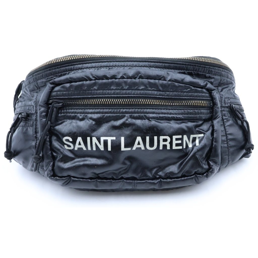 Saint Laurent Paris Nuxx Waist Bag Black Polyester