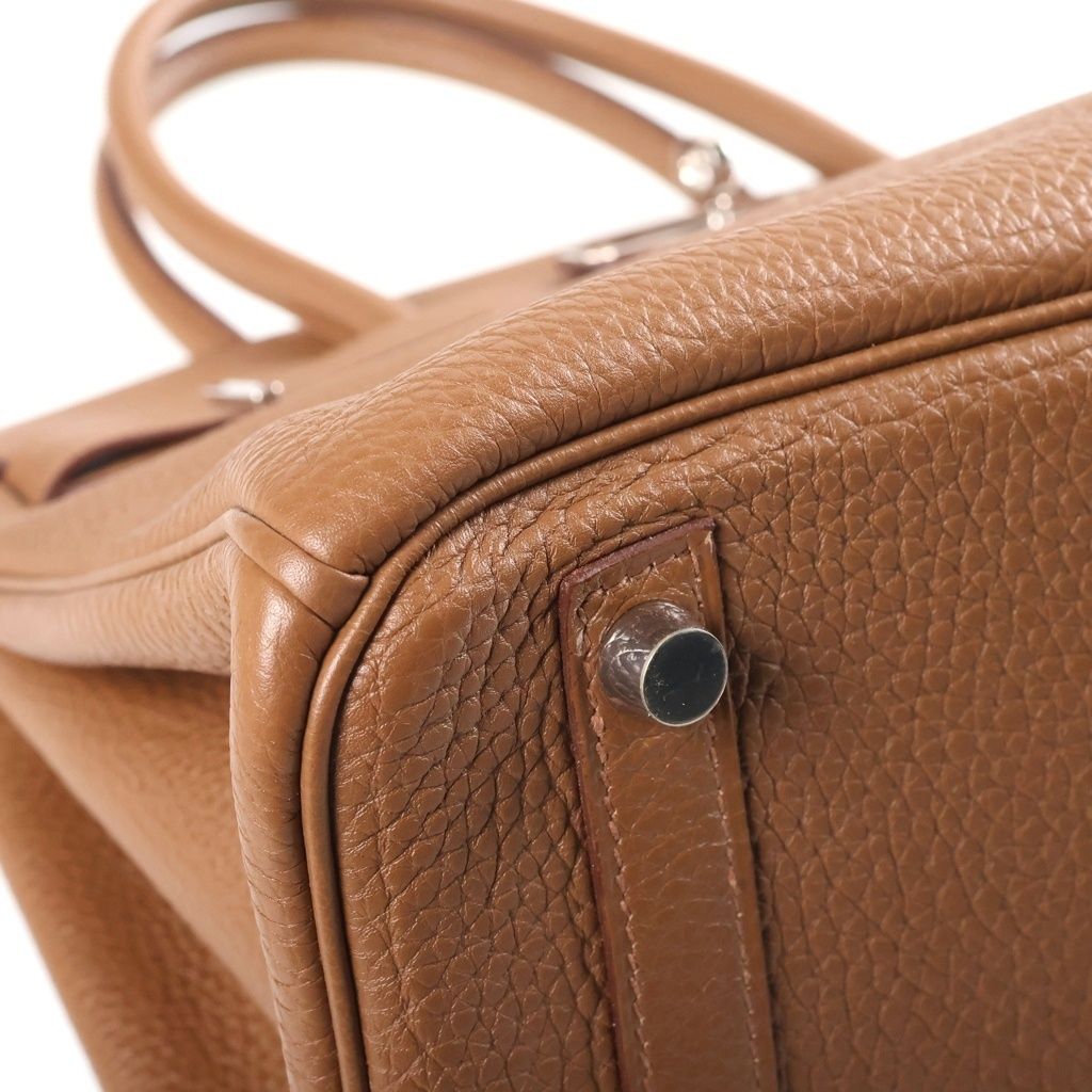 Hermes Birkin 30 Halzan Togo Silver Handbag — view 5