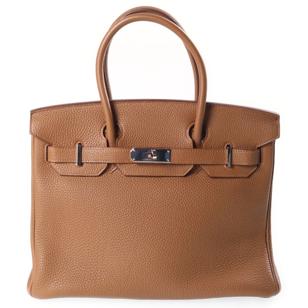 Hermes Birkin 30 Halzan Togo Silver Handbag