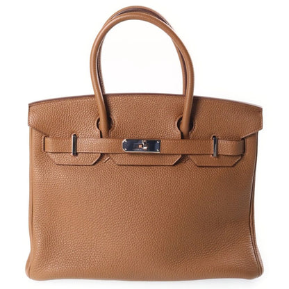Hermes Birkin 30 Halzan Togo Silver Handbag