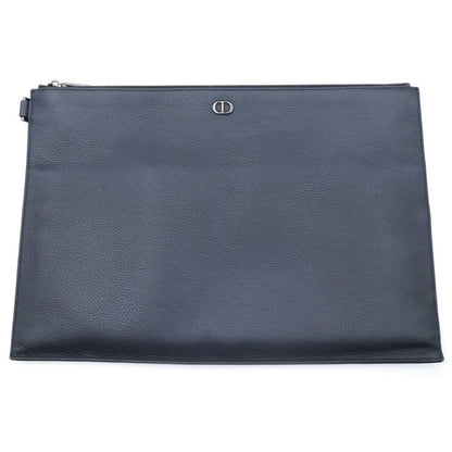 Dior CD Icon Leather Clutch Black