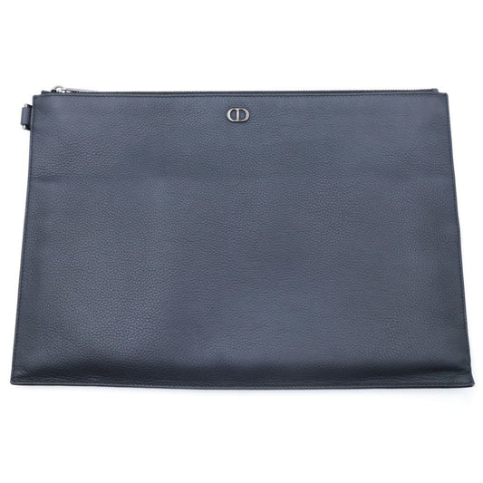 Dior CD Icon Leather Clutch Black