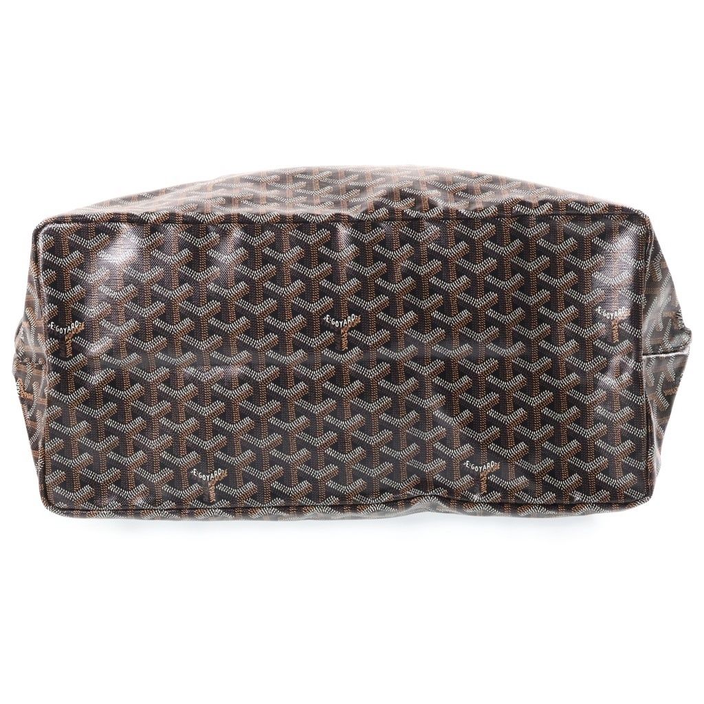 Goyard Saint Louis GM Black Leather Tote Bag — view 4