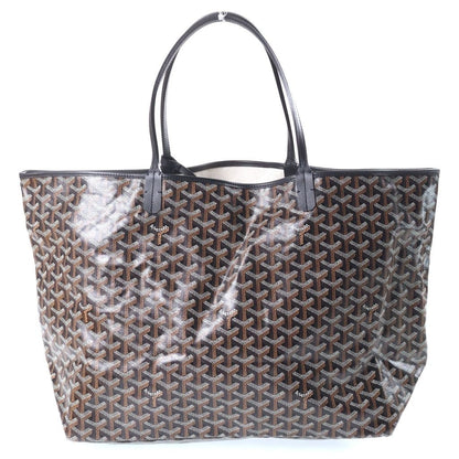 Goyard Saint Louis GM Black Leather Tote Bag