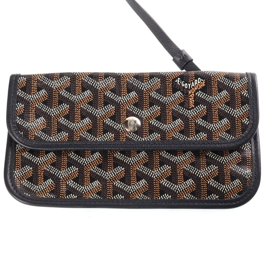 Goyard Saint Louis GM Black Leather Tote Bag — view 7