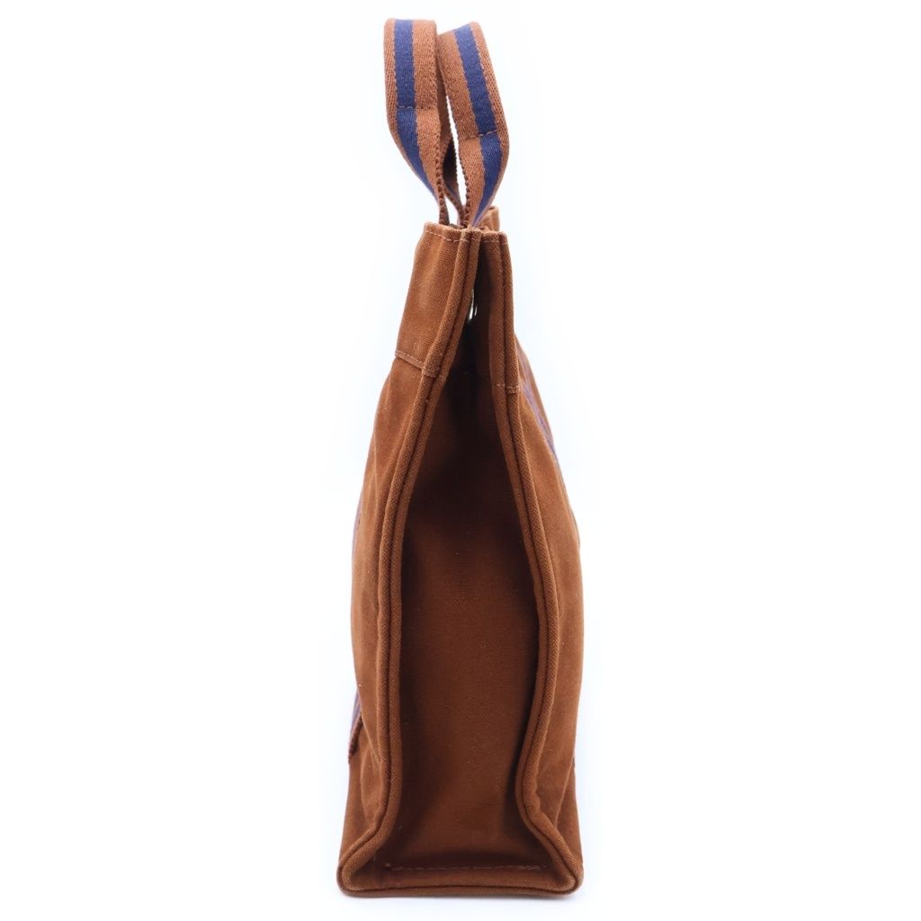 Hermes Fourre Tout PM Canvas Tote Handbag Brown — view 3