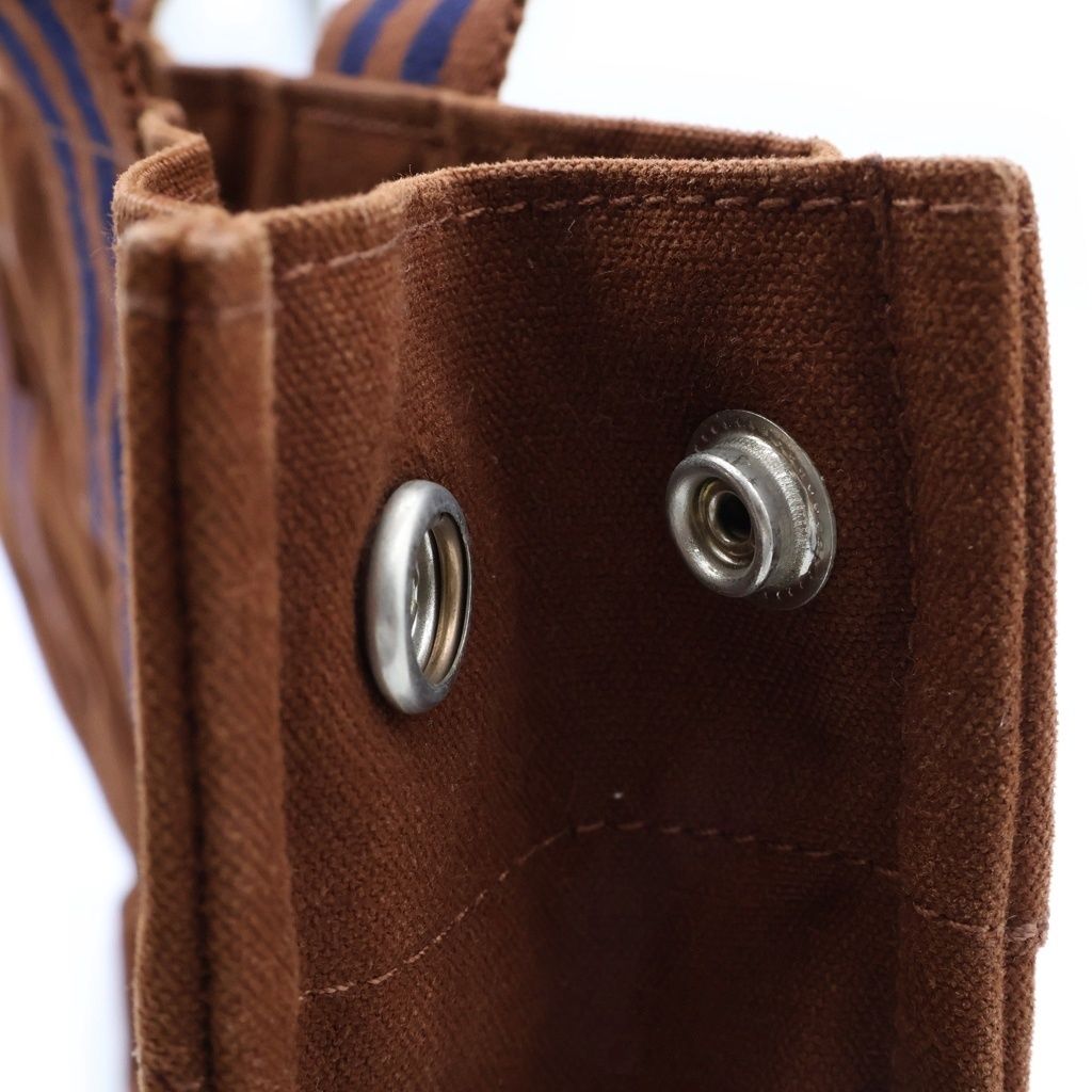 Hermes Fourre Tout PM Canvas Tote Handbag Brown — view 7