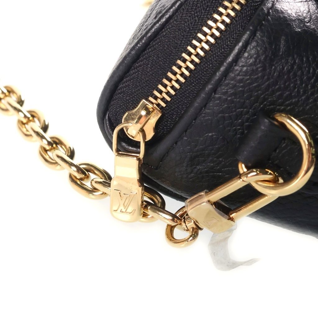 Louis Vuitton Monogram Empreinte Mini Bum Bag Chain Noir Black — view 7