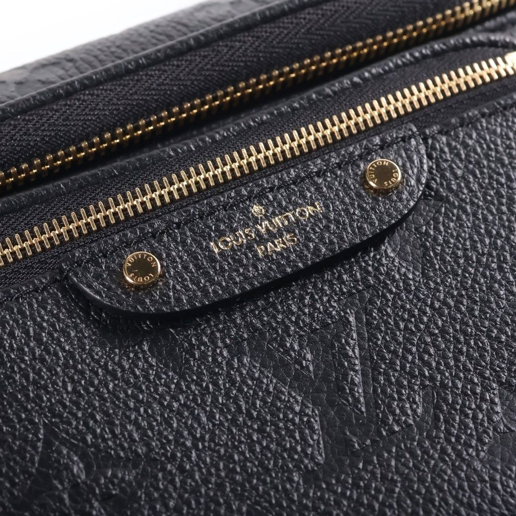 Louis Vuitton Monogram Empreinte Mini Bum Bag Chain Noir Black — view 6